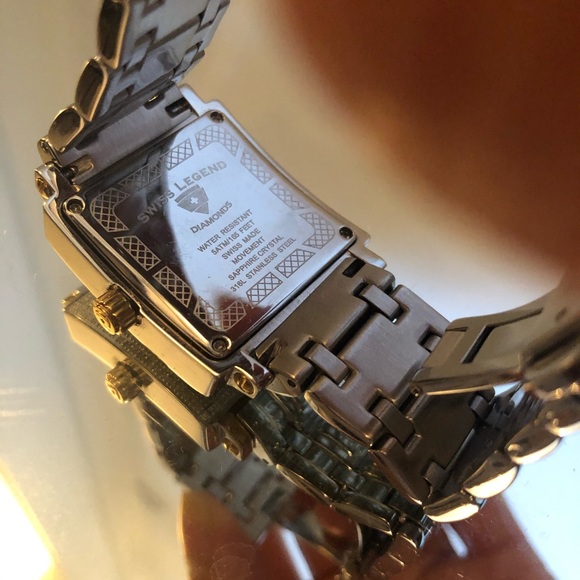 COPY - Swiss Legend Diamond Black Dial Bracelet Watch - Picture 3 of 5